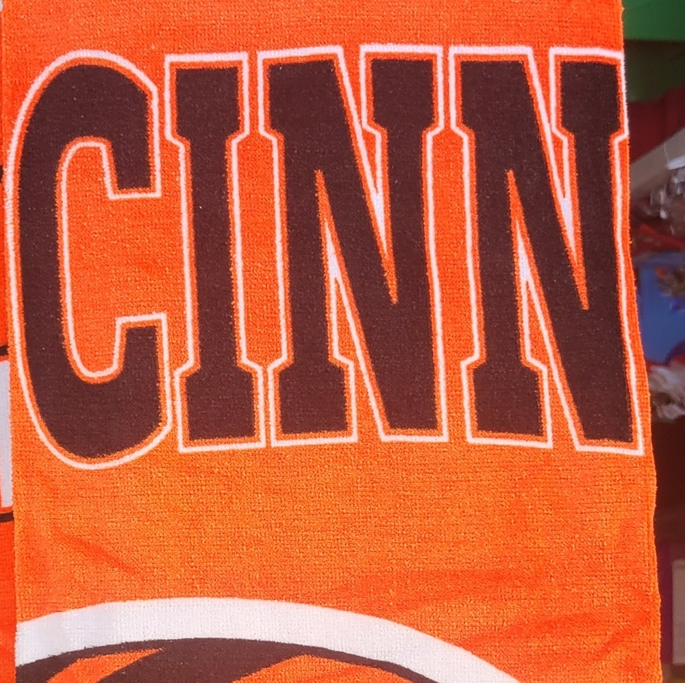 Bengals Stripes Beach Towel By NFL